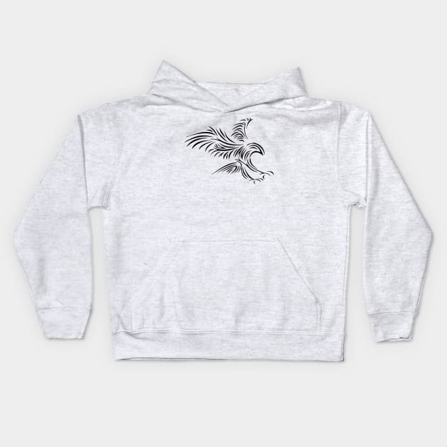 Eagle Kids Hoodie by linesdesigns